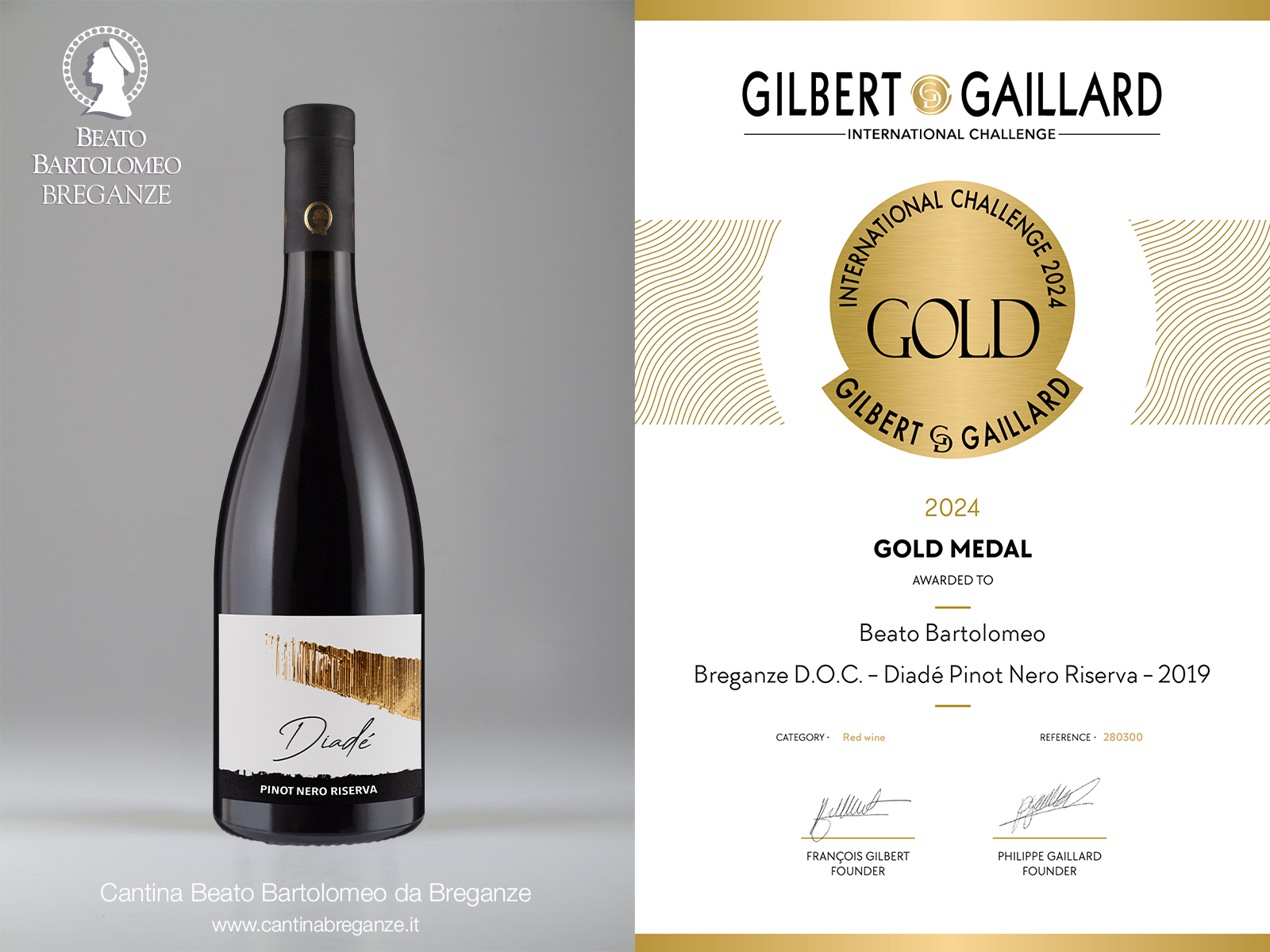 Diadé Pinot Nero Riserva Breganze DOC Gilbert Gaillard 2024