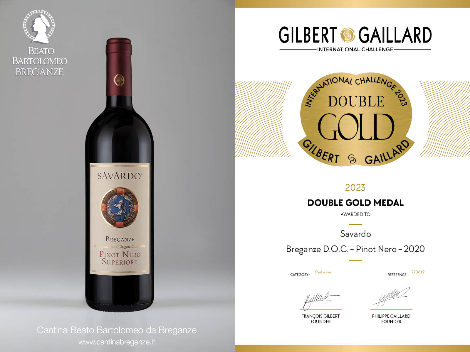 Savardo Pinot Nero Superiore Gilbert Gaillard