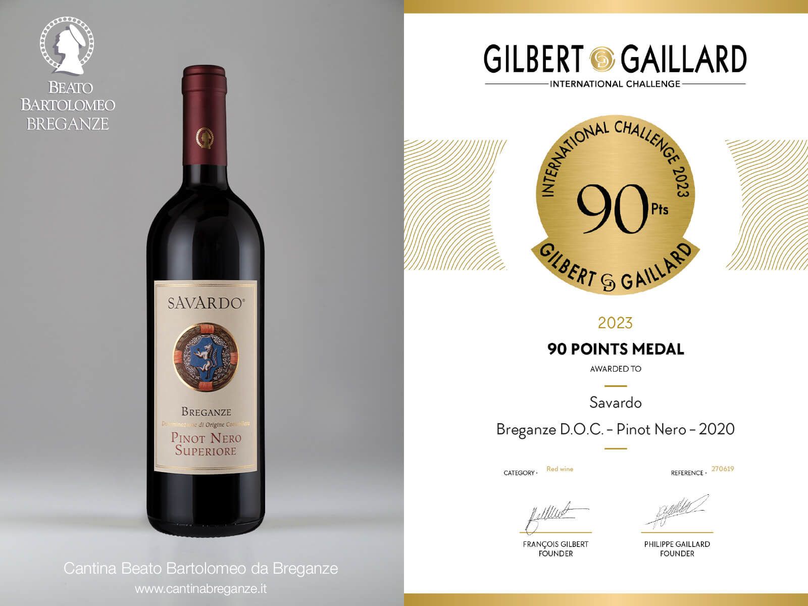 Savardo Pinot Nero Superiore Gilbert Gaillard